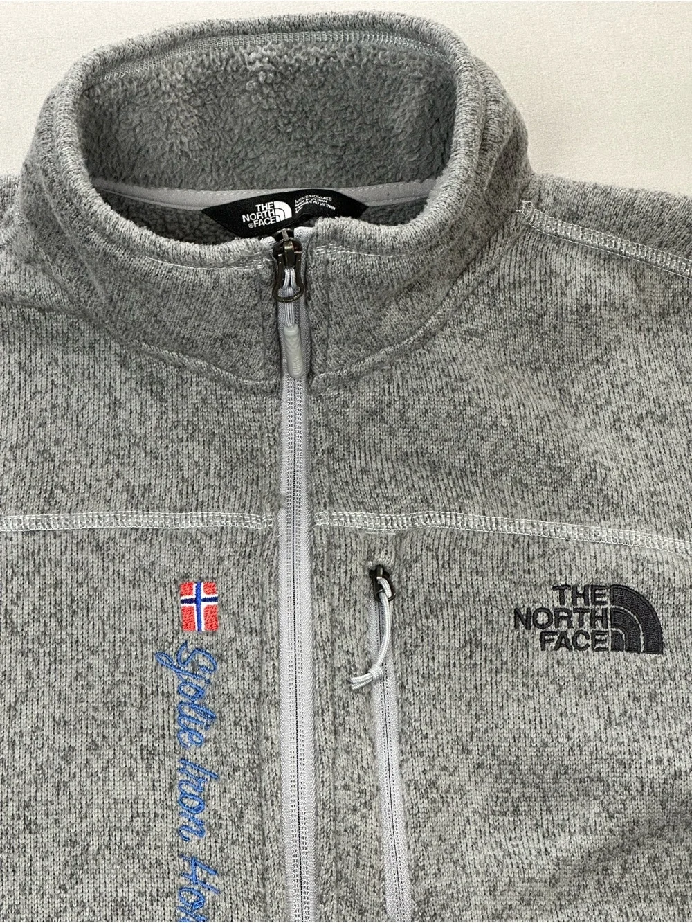 The North Face Fleece Zip-Up Jacket, Gordon Lyons, Brand Embroidered - Men Small